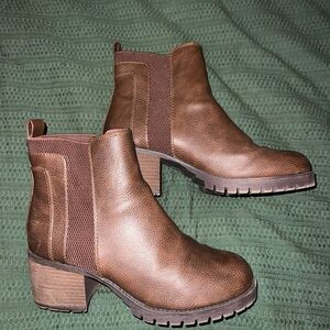 Brown Leather Ankle Boots